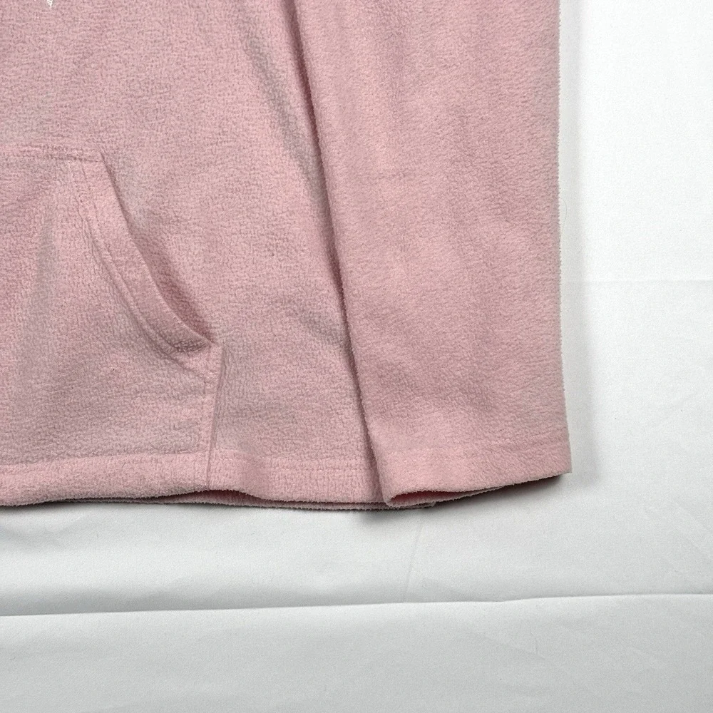 Disney Tinker Bell Pink Fleece Full Zip Womens Fleece Jacket Cardigan Sweater XL - Picture 5 of 12